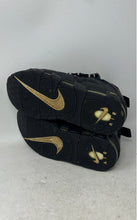 Load image into Gallery viewer, Nike Mens Air More Money Black White Leather Lace-Up Sneaker Shoes Size 8