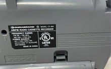 Load image into Gallery viewer, Durabrand CT-995 Silver Black Built In Speaker AM/FM Radio Cassette Recorder