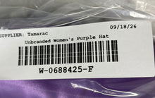 Load image into Gallery viewer, Unbranded Womens Purple Satin Draped Brim Gathered Rose Formal Dress Hats