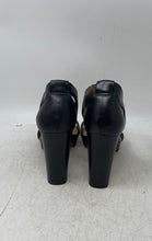 Load image into Gallery viewer, Franco Sarto Womens Myriad Black Leather Block Heels Platform Sandals Size 8 M