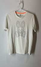 Load image into Gallery viewer, Psycho Bunny Mens White Black Graphic Short Sleeve Pullover T-Shirt Size S