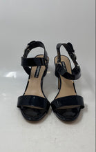 Load image into Gallery viewer, Karl Lagerfeld Paris Womens Cieone Black Leather Ankle Strap Sandals Size 8.5