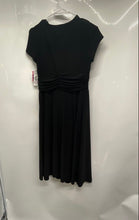 Load image into Gallery viewer, R&M Richards Womens Black Cap Sleeve Faux Wrap A-Line Dress Size 6 With Tag