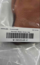 Load image into Gallery viewer, Partners Womens Brown Leather Inner Pockets Adjustable Strap Crossbody Bag