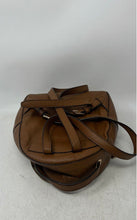 Load image into Gallery viewer, Michael Kors Womens Jessa Brown Pebbled Leather Adjustable Strap Zipper Backpack
