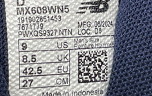 Load image into Gallery viewer, New Balance Mens 608 V5 MX608WN5 White Navy Blue Lace-Up Sneakers Shoes Size 9 D