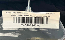 Load image into Gallery viewer, Black Label By Chico's Womens Black Back-Zip Layered Popover A-Line Dress Sz 18