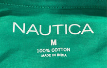Load image into Gallery viewer, Nautica Mens Green Cotton Short Sleeve Crew Neck Yacht Club Graphic T-Shirt Sz M