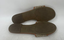 Load image into Gallery viewer, Guess Womens Beige Leather Open Toe Slip On Slide Sandals Size 10 M