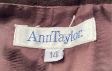 Load image into Gallery viewer, Ann Taylor Womens Dark Brown Straight Leg Trousers Pants Size 14