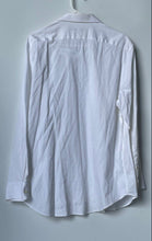 Load image into Gallery viewer, Perry Ellis Portfolio Mens White Long Sleeve Slim Fit Dress Shirt Sz L 16 32/33