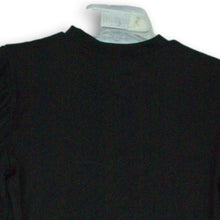 Load image into Gallery viewer, Bebe Womens Black Rhinestone Long Sleeve Crew Neck Blouse Shirt Size Large
