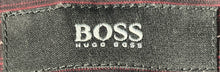 Load image into Gallery viewer, Hugo Boss Mens Purple Striped Cotton Long Sleeve Dress Shirt Size 16.5 32/33