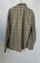 Load image into Gallery viewer, Indigo-30 Mens Beige Plaid Long Sleeve Collared Button-Up Shirt Size XL