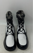 Load image into Gallery viewer, Totes Womens Lindsay White Faux Fur Trim Round Toe Side Zip Winter Boots Size 9W