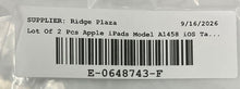 Load image into Gallery viewer, Lot Of 2 Pcs Apple iPads Model A1458 iOS Tablets Not Tested Locked For Parts