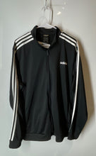Load image into Gallery viewer, Adidas Mens Black Long Sleeve Full-Zip Activewear Track Jacket Size XL