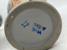 Load image into Gallery viewer, Multicolor Collectible Classic Chinese Moriage 2-Piece Pottery Vase