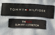 Load image into Gallery viewer, Tommy Hilfiger Mens Light Blue THFLex Slim Fit Long Sleeve Dress Shirt Size S