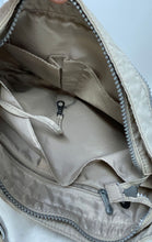 Load image into Gallery viewer, Kipling Womens Beige Adjustable Strap Inner Pockets Zip Top Lined Crossbody Bag