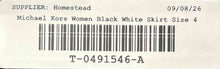 Load image into Gallery viewer, Michael Kors Womens Black White Floral Flared Hem Mini Skirt Size 4