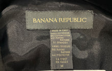 Load image into Gallery viewer, Banana Republic Womens Black Long Sleeve Double-Breasted Pea Coat Size Medium