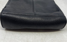 Load image into Gallery viewer, Fossil Womens Black Pebbled Leather Adjustable Strap Flap Crossbody Bag
