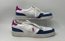 Load image into Gallery viewer, Polo Ralph Lauren Mens CRT PP White Blue Purple Lace-Up Sneaker Shoes Size 11