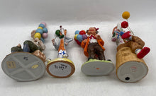 Load image into Gallery viewer, Assorted Lot Of 4 Multicolor Collectible Mixed Balloon Clown Figurines
