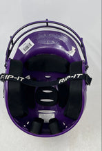 Load image into Gallery viewer, Rip It Vision Pro White And Purple Softball Batting Helmet Size M/L