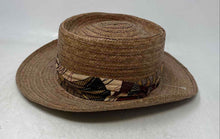 Load image into Gallery viewer, The Scala Collection Womens Brown Woven Wide Brim Fedora Hat Size X-Large