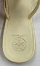 Load image into Gallery viewer, Authentic Tory Burch Womens Beige T-Strap Slip-On Flat Thong Sandals Size 5M