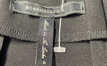 Load image into Gallery viewer, BCBGMaxazria Womens Black Asymmetric Hem Straight & Pencil Skirt Sz 8 With Tags