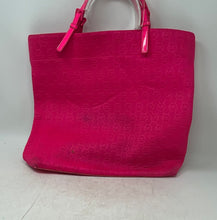 Load image into Gallery viewer, Michael Kors Womens Pink Logo Embossed Bottom Studs Inner Pocket Tote Handbag