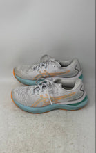 Load image into Gallery viewer, Asics Womens GEL Cumulus 24 1012B206 White Blue Orange Running Shoes Size 8