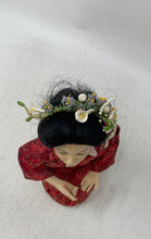 Load image into Gallery viewer, Ashton Drake Dream Of Harmony Japanese Red Kimono Floral Porcelain Doll