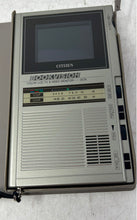 Load image into Gallery viewer, Vintage Citizen Bookvision Model 05TA Portable LCD TV With Case Not Tested