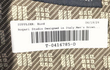 Load image into Gallery viewer, Bogari Studio Designed In Italy Mens Brown Printed Button-Up Shirt Size L