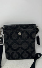 Load image into Gallery viewer, Coach Womens Swingpack Black Signature Print Adjustable Strap Crossbody Bag