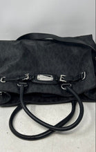 Load image into Gallery viewer, Michael Kors Womens Black Signature Print Double Handle Shoulder Handbag
