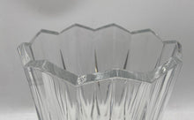 Load image into Gallery viewer, JG Durand Clear Crystal Cathedral Saw Tooth Rim Design Decorative Flower Vase