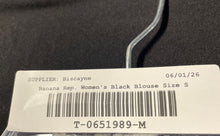 Load image into Gallery viewer, Banana Republic Womens Black V-Neck 3/4 Sleeve Pullover Blouse Top Size Small