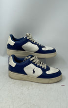 Load image into Gallery viewer, Polo Ralph Lauren Mens Masters Court Blue White Leather Sneakers Shoes Size 10.5