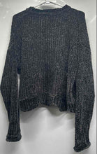Load image into Gallery viewer, Zara Womens Gray Long Sleeve Tight-Knit Ribbed Hem Pullover Sweater Size S