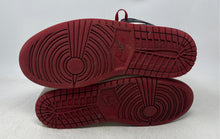Load image into Gallery viewer, Nike Mens Air Jordan 1 Mid Red White Black Mid Top Lace-Up Sneaker Shoes Size 10