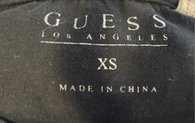 Load image into Gallery viewer, Guess Womens Black Short Sleeve Crew Neck Regular Fit Embellished T-Shirt Sz XS