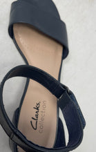 Load image into Gallery viewer, Clarks Collection Womens Elisa Dedra Black Leather Ankle Strap Sandals Size 8M