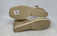 Load image into Gallery viewer, Vince Camuto Womens Jefannah Beige Leather Wedge Ankle Strap Sandals Size 8.5M