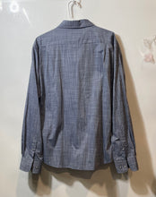 Load image into Gallery viewer, Beverly Hills Polo Club Mens Blue Fine Stripes Long Sleeve Button-Up Shirt Sz XL