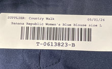 Load image into Gallery viewer, Banana Republic Womens Blue Long Sleeve Button-Up Shirt Size Large